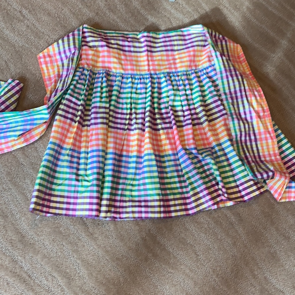 J Crew Tie Front Rainbow‎ Skirt - Picture 13 of 14